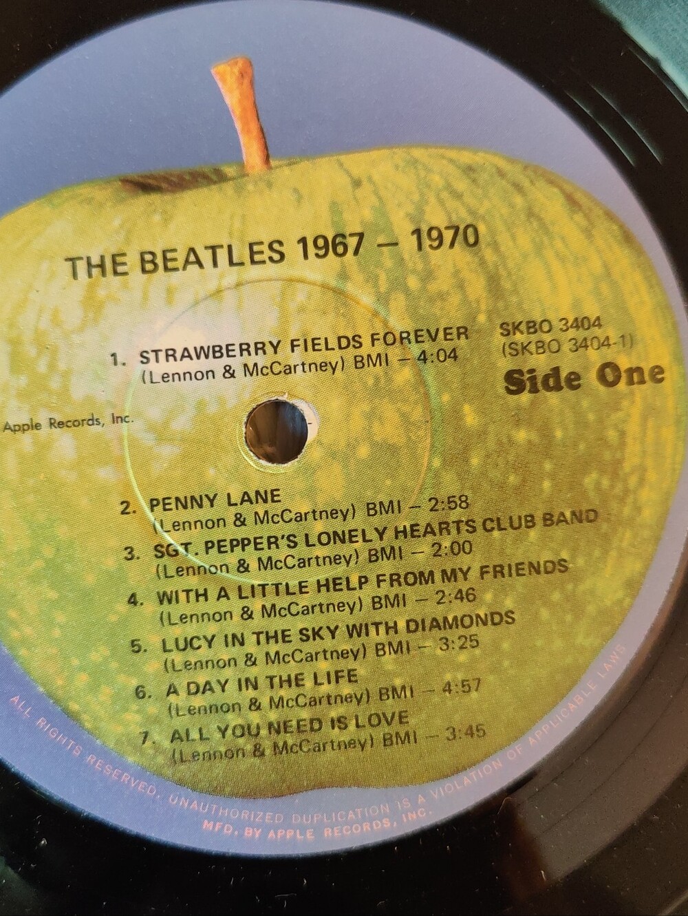 Vintage The Beatles 1967-1970 Apple Records Emi 1973 Vinyl - Picture 12 of 14